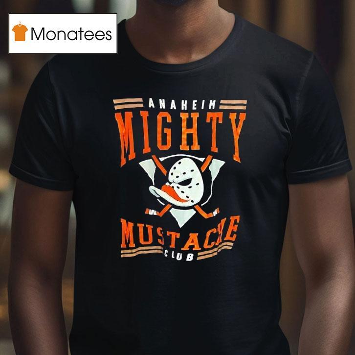 Anaheim Mighty Ducks Mustache Club T Shirt Anaheim Mighty Ducks Mustache Club T Shirt