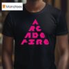 Arcade Fire Don T Think About Pink Elephant Tour Triangle T Shirt