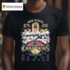 Back To Back World Series Champions Dodgers Signatures T Shirt