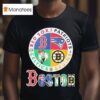 Boston Sports The Red Sox Patriots Celtics Bruins Logos T Shirt