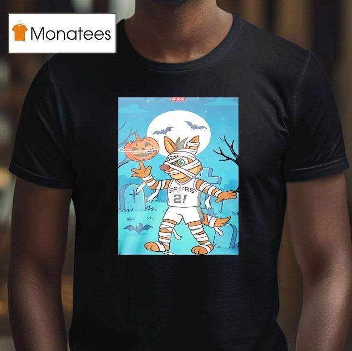 Coyote Mummy San Antonio Spurs Mascot Halloween T Shirt Coyote Mummy San Antonio Spurs Mascot Halloween T Shirt
