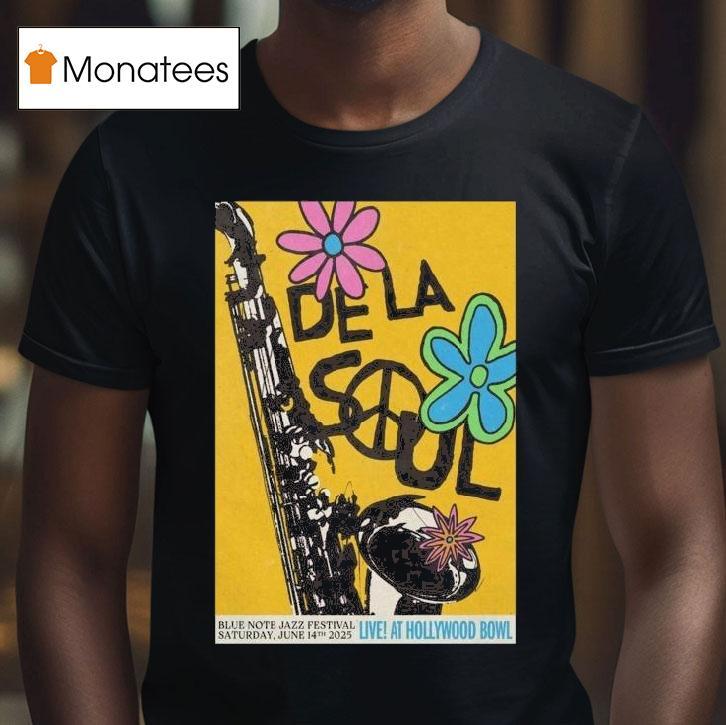 De La Soul June Live Hollywood Bowl T Shirt De La Soul June Live Hollywood Bowl T Shirt