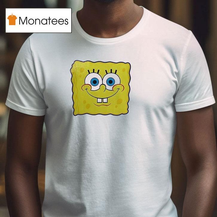 Edmonton Oilers X Squarepants Th Anniversary Cartoon T Shirt Edmonton Oilers X Squarepants Th Anniversary Cartoon T Shirt