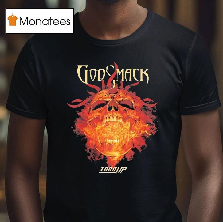 Godsmack Hp Skull Flames T Shirt Godsmack Hp Skull Flames T Shirt