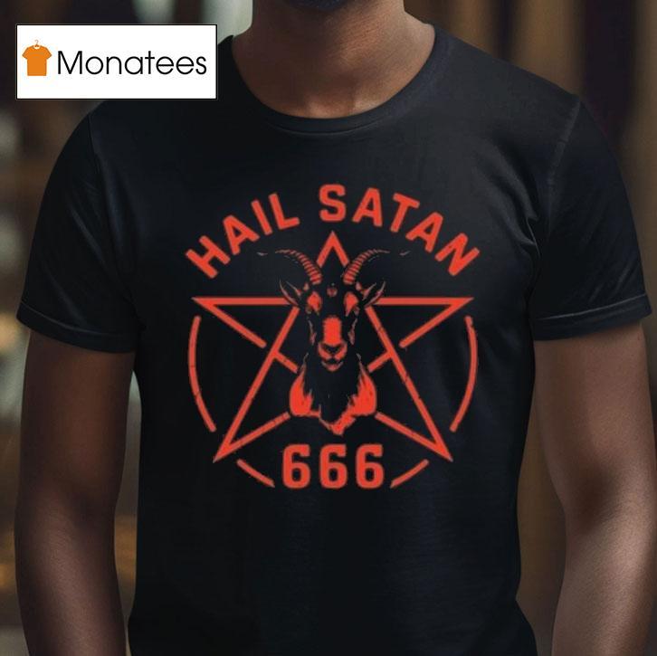 Hail Satan Goat Head Pentagram Dark Occult Aesthetic T Shirt Hail Satan Goat Head Pentagram Dark Occult Aesthetic T Shirt