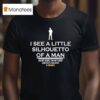 I See A Little Silhouetto Of A Man He S Holding A Mango T Shirt