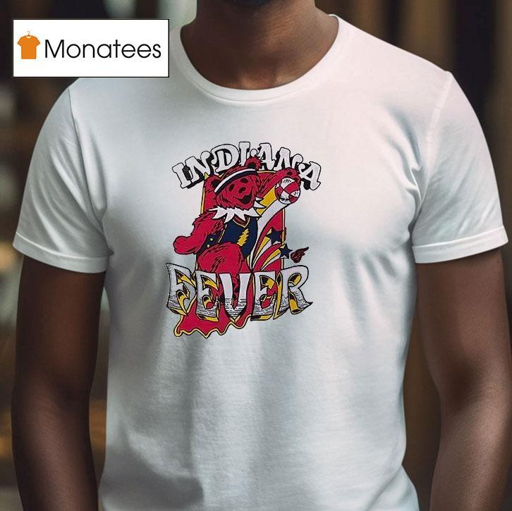 Indiana Fever X Grateful Dead Bear Logo T Shirt Indiana Fever X Grateful Dead Bear Logo T Shirt