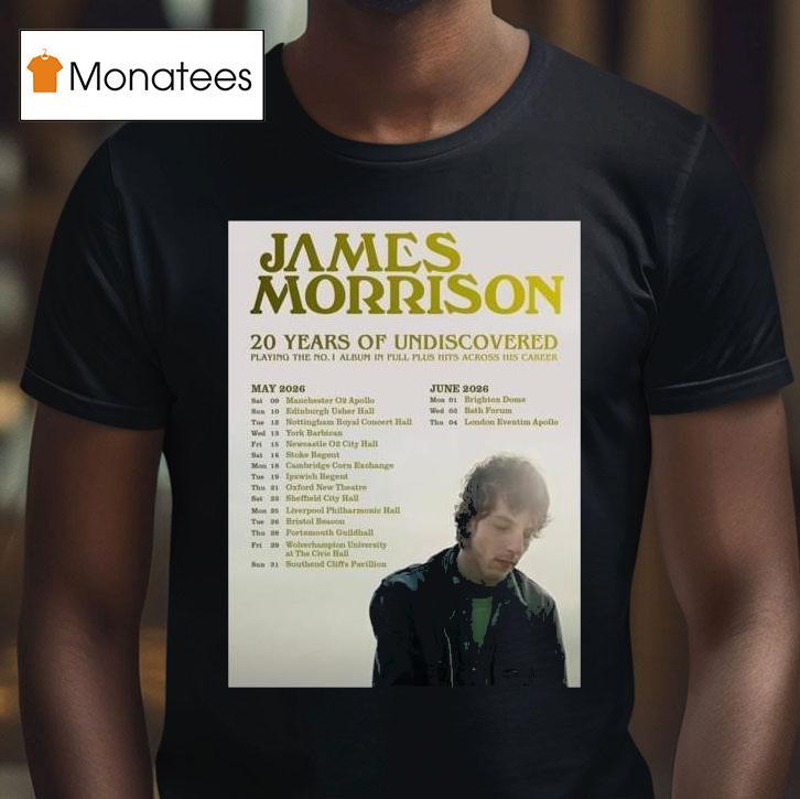 James Morrison May June Tour T Shirt James Morrison May June Tour T Shirt