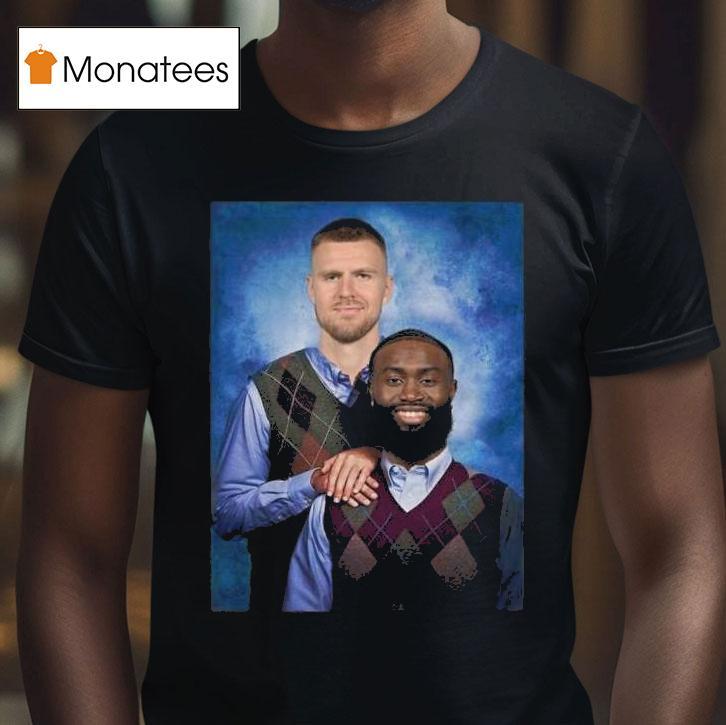 Jaylen Brown Kristaps Porzingis Step Brothers T Shirt Jaylen Brown Kristaps Porzingis Step Brothers T Shirt