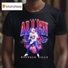 Josh Allen Buffalo Bills Football Player Signature T Shirt
