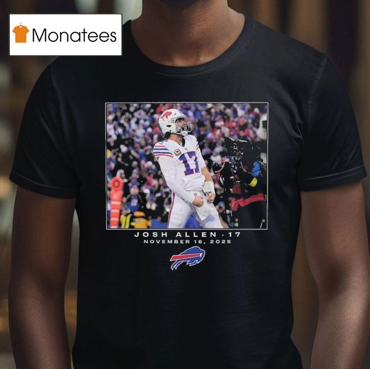 Josh Allen Buffalo Bills Nfl Flash Features Week T Shirt Josh Allen Buffalo Bills Nfl Flash Features Week T Shirt