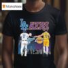 Los Angeles Dodgers Shohei Ohtani X Los Angeles Lakers Luka Doncic Signatures T Shirt