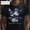 Los Angeles Dodgers Shohei Ohtani Yoshinobu Yamamoto Roki Sasaki World Series Champions Historic Performances T Shirt