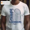 Los Angeles Dodgers White World Series Champions Wild Pitch T Shirt
