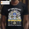 Los Angeles Rams Th Anniversary Players Signatures Thank You For The Memories Skyline T Shirt