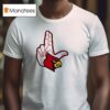 Louisville Cardinals L Hand Sign Logo T Shirt