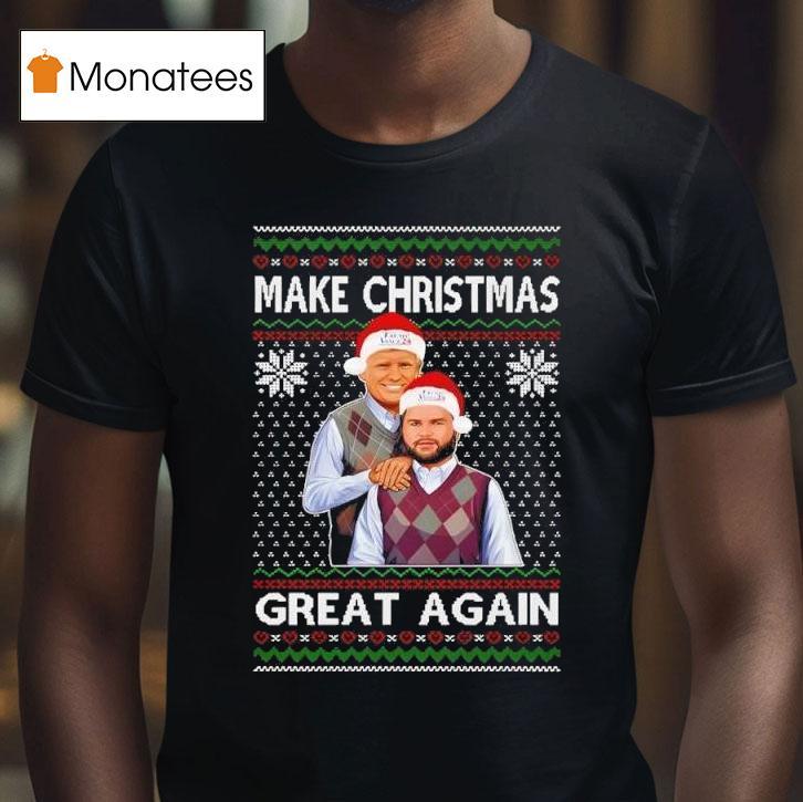 Maga Trump Vance Stepbrothers Make Christmas Xmas Great Again T Shirt Maga Trump Vance Stepbrothers Make Christmas Xmas Great Again T Shirt