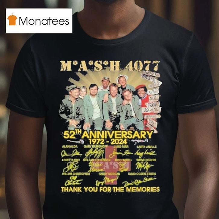 Mash Th Anniversary Thank You For The Memories Signatures T Shirt Mash Th Anniversary Thank You For The Memories Signatures T Shirt