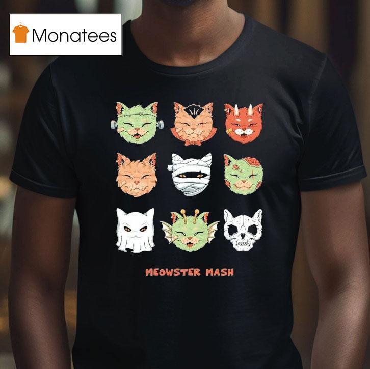 Meowster Mash Halloween T Shirt Meowster Mash Halloween T Shirt