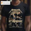 Metallica Nd Anniversary Thank You For The Memories Signatures T Shirt