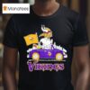 Minnesota Vikings X Snoopy And Woodstock Drive Car T Shirt