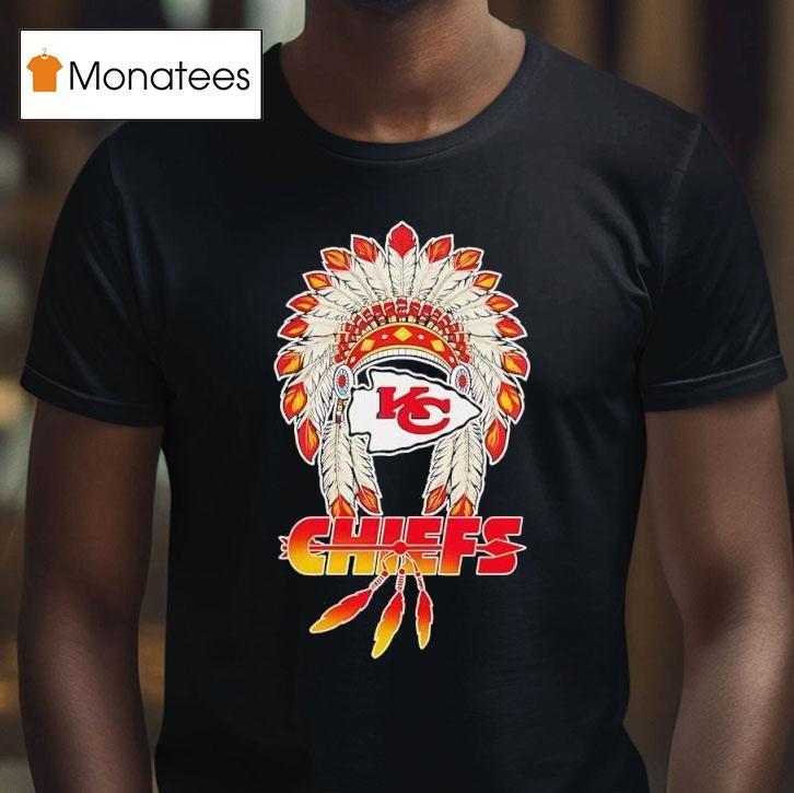 Native American X Kansas City Chiefs Baseball Logo T Shirt Native American X Kansas City Chiefs Baseball Logo T Shirt