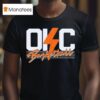 Oklahoma City Thunder Basketball Lightning T Shirt