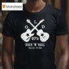 Old S Rock N Roll Dallas Tx Usa Guitar Logo T Shirt