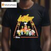 Peanuts Characters And Las Vegas Podium T Shirt