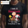 Peanuts Characters Christmas Lights I Work At Homegoods It S Fine Everything Is Fine T Shirt