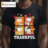 Peanuts Snoopy Charlie Brown Lucy Thankful T Shirt