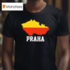 Praha Map Of The Czech Republic T Shirt