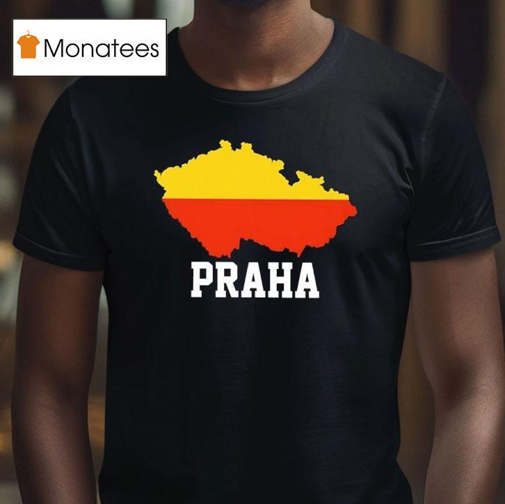 Praha Map Of The Czech Republic T Shirt Praha Map Of The Czech Republic T Shirt