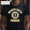 Purdue Basketball Braden Smith Name Number Ball T Shirt