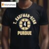 Purdue Basketball Trey Kaufman Renn Name Number Ball T Shirt