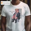 Quiet Quiet Piggy Political Cartoon Trump Toile T Shirt