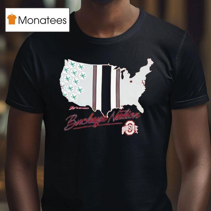 Red Ohio State Buckeye Nation T Shirt Red Ohio State Buckeye Nation T Shirt