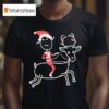 Rhenna Reindeer Santa Claus Christmas T Shirt