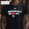 South Carolina Gamecocks Undefeated Has A Nice Ring To It Logo T Shirt