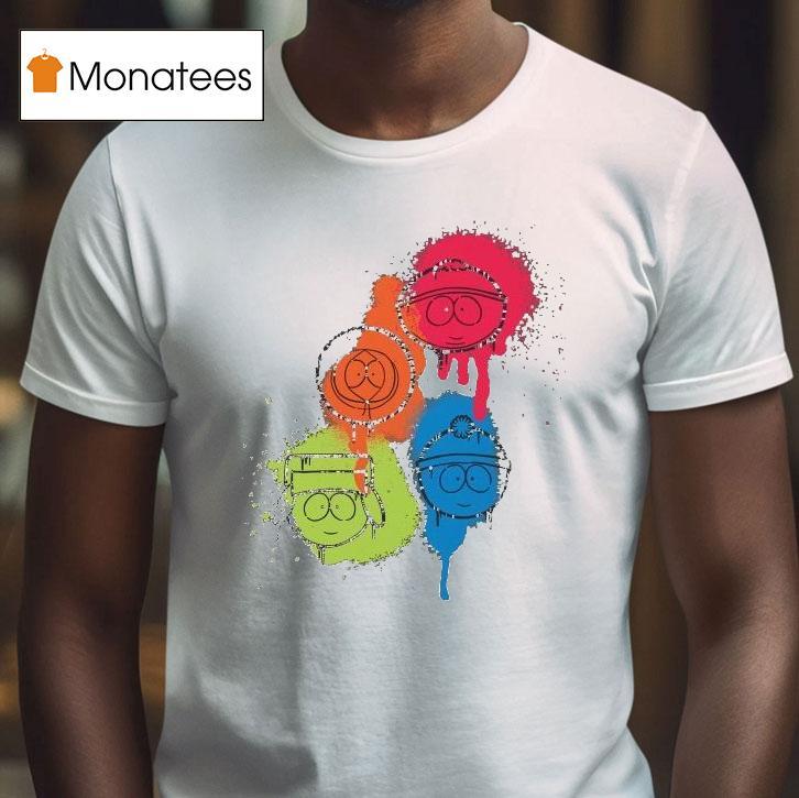 South Park Spray Paint Faces T Shirt South Park Spray Paint Faces T Shirt