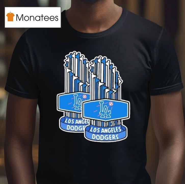 The Los Angeles Dodgers Back To Back World Series Champions Trophy T Shirt The Los Angeles Dodgers Back To Back World Series Champions Trophy T Shirt