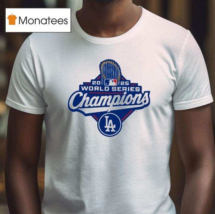 The Los Angeles Dodgers World Series Champions Logo T Shirt The Los Angeles Dodgers World Series Champions Logo T Shirt