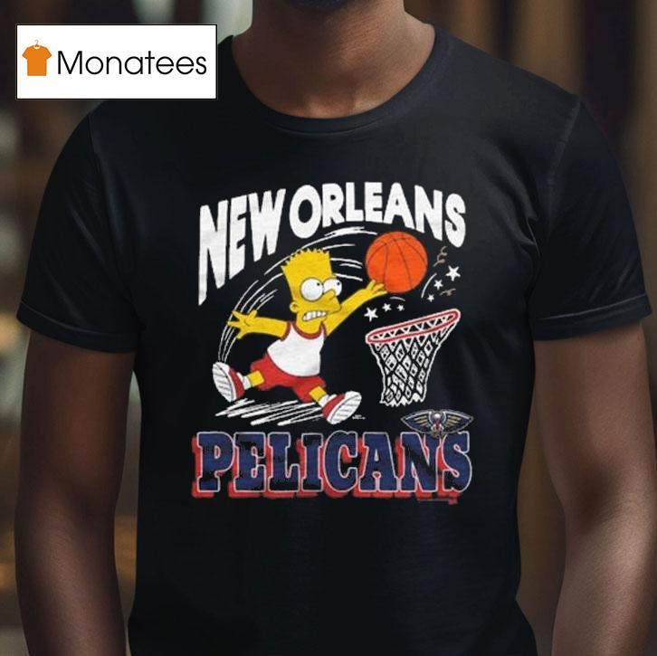 The Simpsons Bart X New Orleans Pelicans T Shirt The Simpsons Bart X New Orleans Pelicans T Shirt