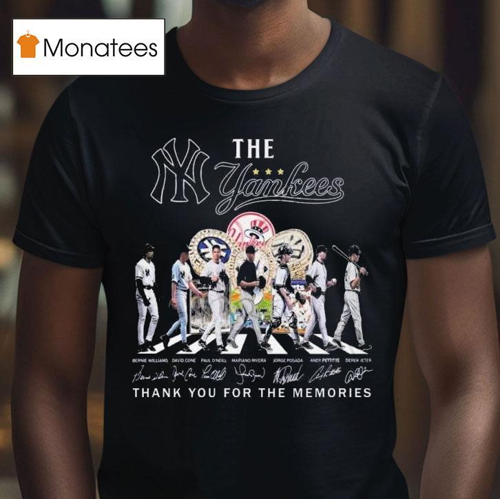 The Yankees Abbey Road Thank You For The Memories Signatures T Shirt The Yankees Abbey Road Thank You For The Memories Signatures T Shirt