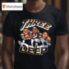 Three Deep Minnesota Vikings Wide Receiver T Shirt