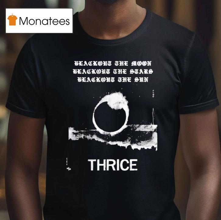 Thrice Blackou T Shirt Thrice Blackou T Shirt