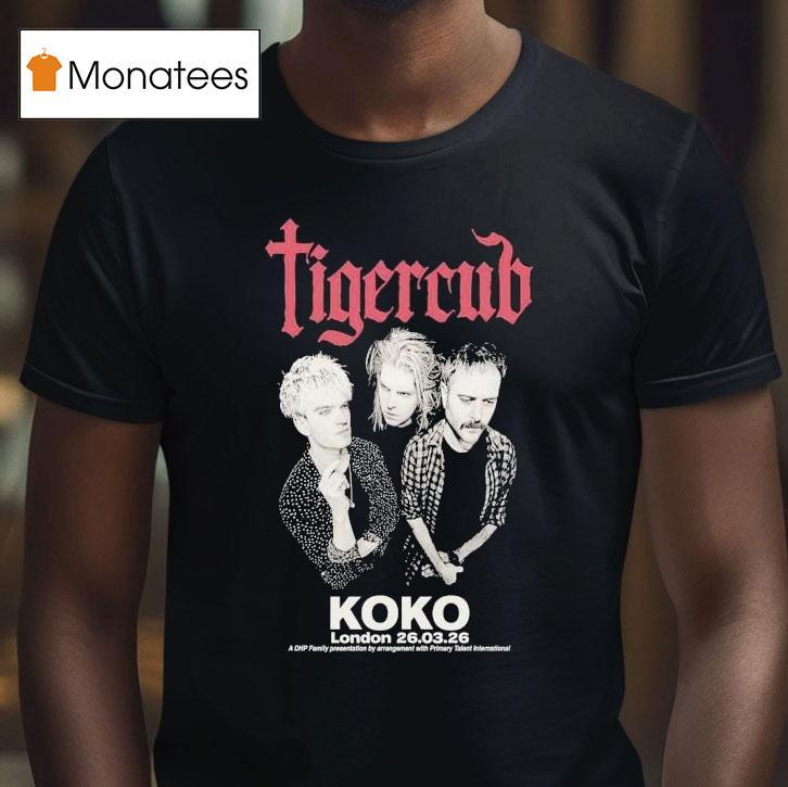 Tigercub Koko London Uk March Tour T Shirt Tigercub Koko London Uk March Tour T Shirt