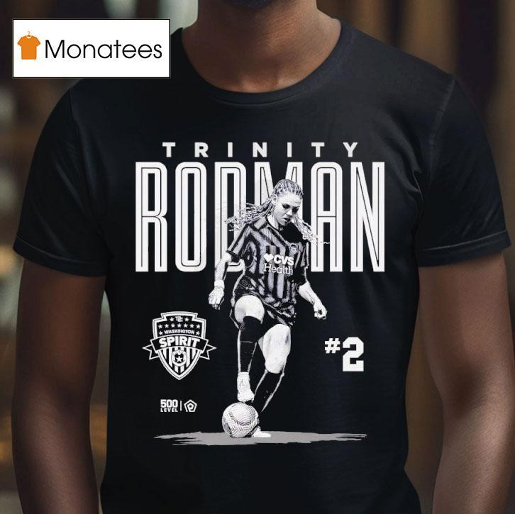 Trinity Rodman Washington Spirit Player Bitmap Graphic T Shirt Trinity Rodman Washington Spirit Player Bitmap Graphic T Shirt