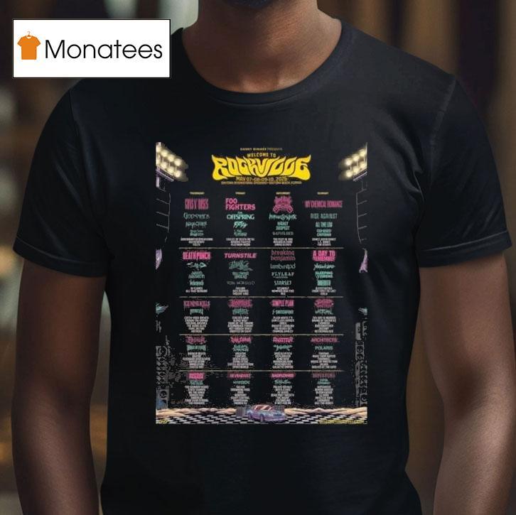 Welcome To Rockville In Daytona Beach Florida Full Lineup At Daytona International Speedway From May To T Shirt Welcome To Rockville In Daytona Beach Florida Full Lineup At Daytona International Speedway From May To T Shirt