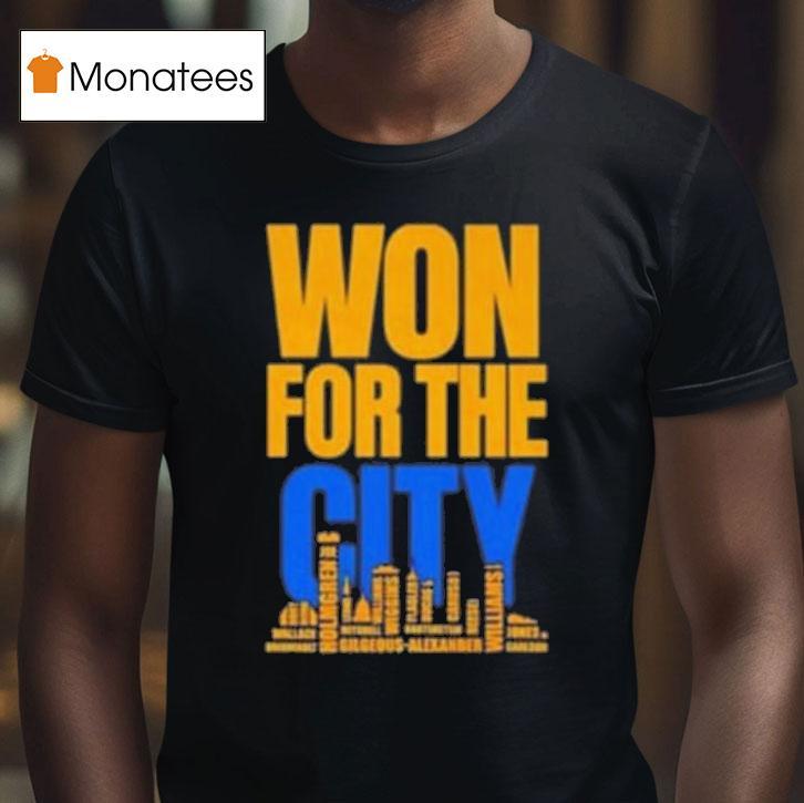 Won For The City Skyline T Shirt Won For The City Skyline T Shirt